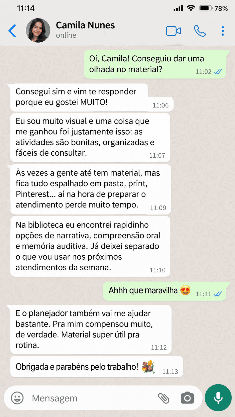 Depoimento de Camila Nunes sobre a Biblioteca Fono Pronta