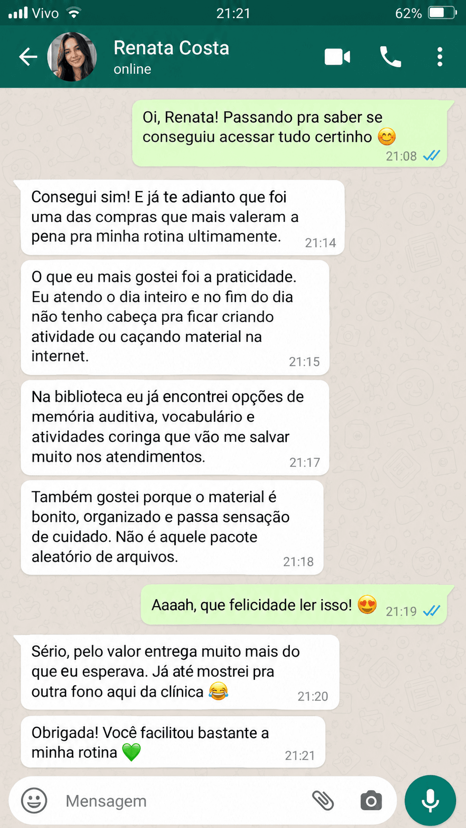 Depoimento de Renata Costa sobre a Biblioteca Fono Pronta